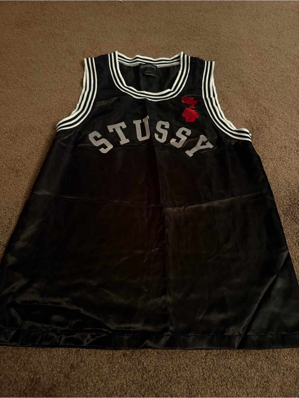 Stussy Black Sleeveless Jersey shirt